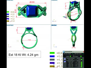 diamond ring for ladies 3D Print Model