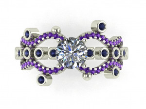 diamond ring for ladies 3Dプリントモデル