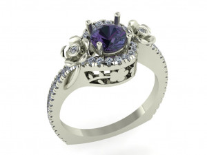 diamond ring for ladies 3D प्रिंट मॉडल
