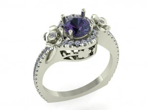 diamond ring for ladies 3D Print Model