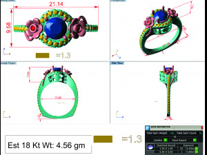 diamond ring for ladies 3D Принт Модель