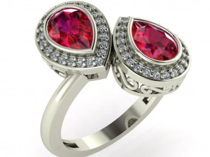 diamond ring for ladies Modelo de Impressão 3D