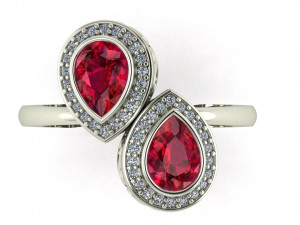 diamond ring for ladies Modello di stampa 3D