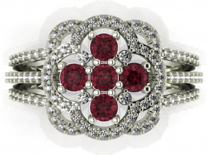 diamond ring for ladies Modelo de Impressão 3D