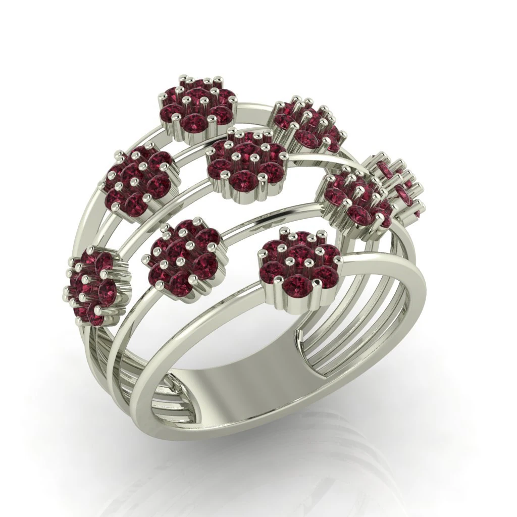 diamond ring for ladies 3D Print Model .c4d .max .obj .3ds .fbx .stl .blend