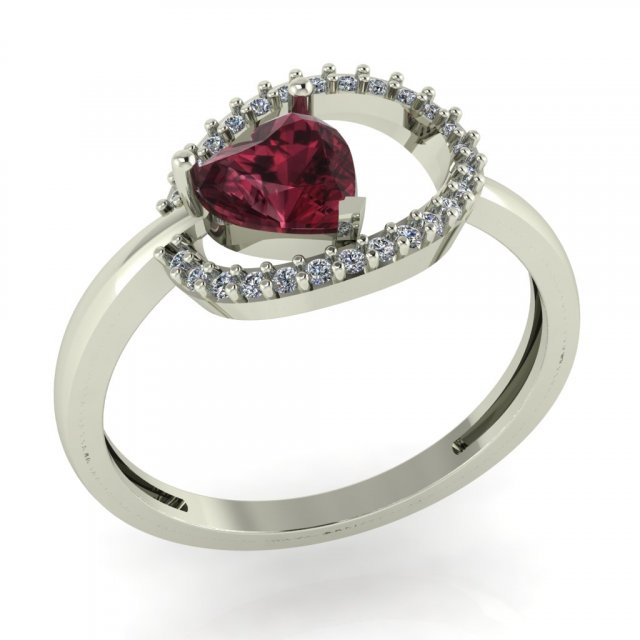 diamond ring for ladies 3D 프린트 모델 .c4d .max .obj .3ds .fbx .stl .blend 