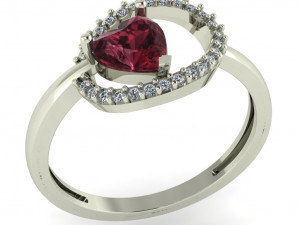 diamond ring for ladies Modèles 3D en vedette