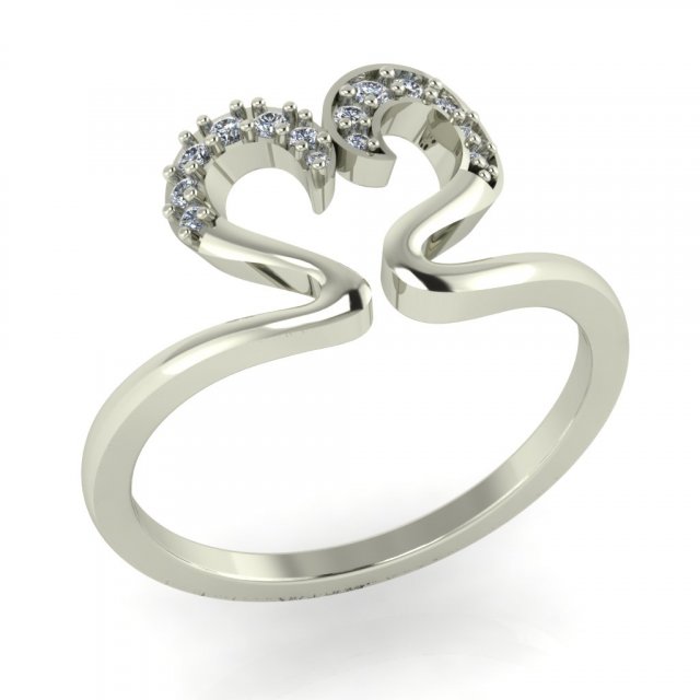 diamond ring for ladies 3D प्रिंट मॉडल .c4d .max .obj .3ds .fbx .stl .blend 