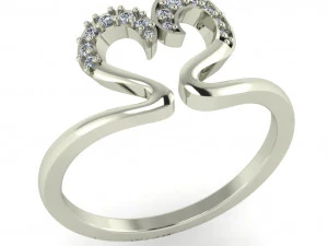 bague en diamant pour dames Modèles 3D en vedette