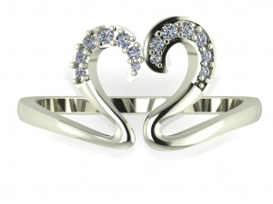 diamond ring for ladies 3D प्रिंट मॉडल