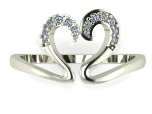 diamond ring for ladies 3D Print Model