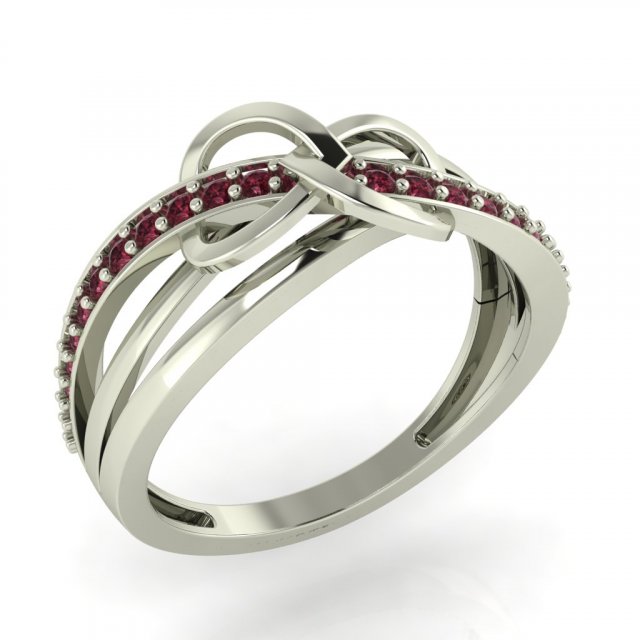 diamond ring for ladies 3Dプリントモデル .c4d .max .obj .3ds .fbx .stl .blend 