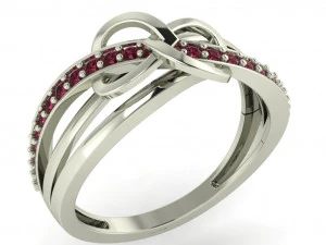 pierścionek z brylantem dla pań Model do druku 3D