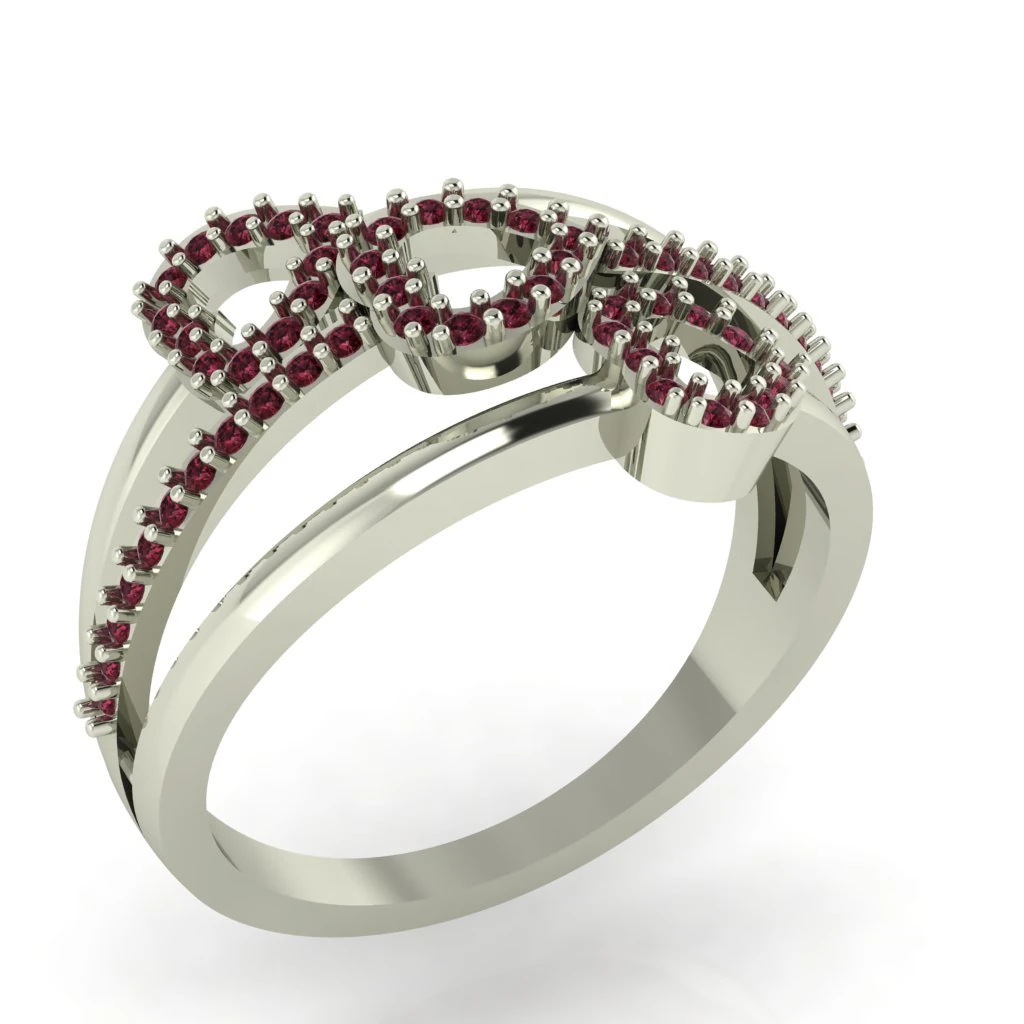 diamond ring for ladies 3D Print Model .c4d .max .obj .3ds .fbx .stl .blend 
