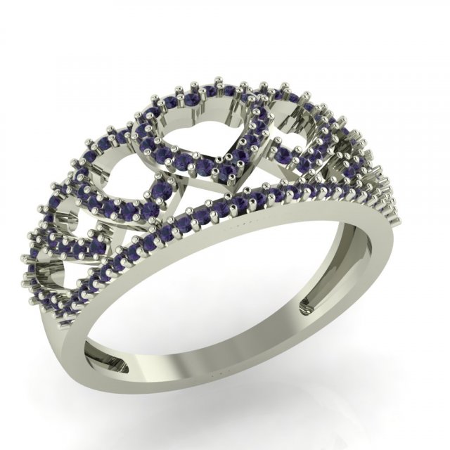 diamond ring for ladies 3D प्रिंट मॉडल .c4d .max .obj .3ds .fbx .stl .blend 