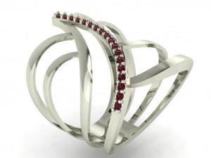 кільце з діамантом для жінок 3D Принт Модель