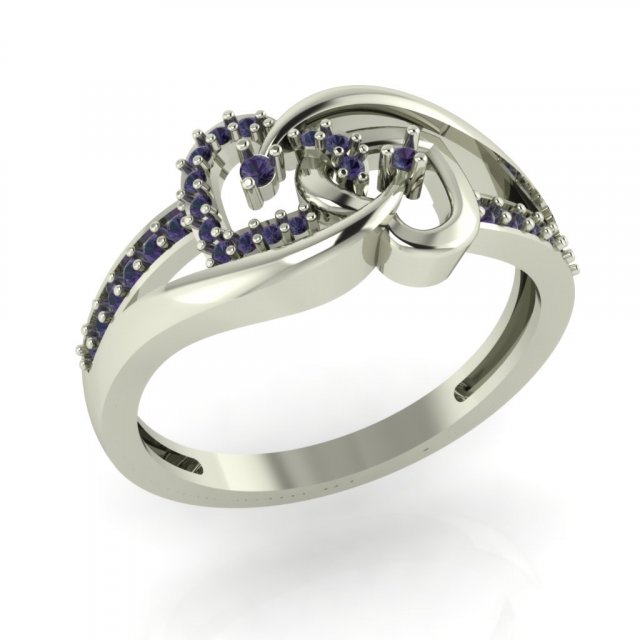 diamond ring for ladies 3D प्रिंट मॉडल .c4d .max .obj .3ds .fbx .stl .blend 