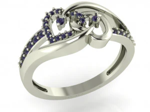 diamond ring for ladies 3D Print Model