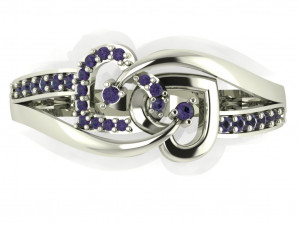 diamond ring for ladies 3D प्रिंट मॉडल