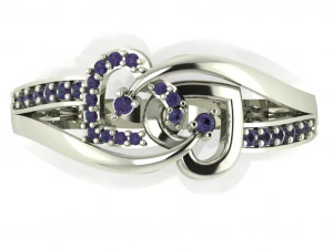 diamond ring for ladies 3D Print Model