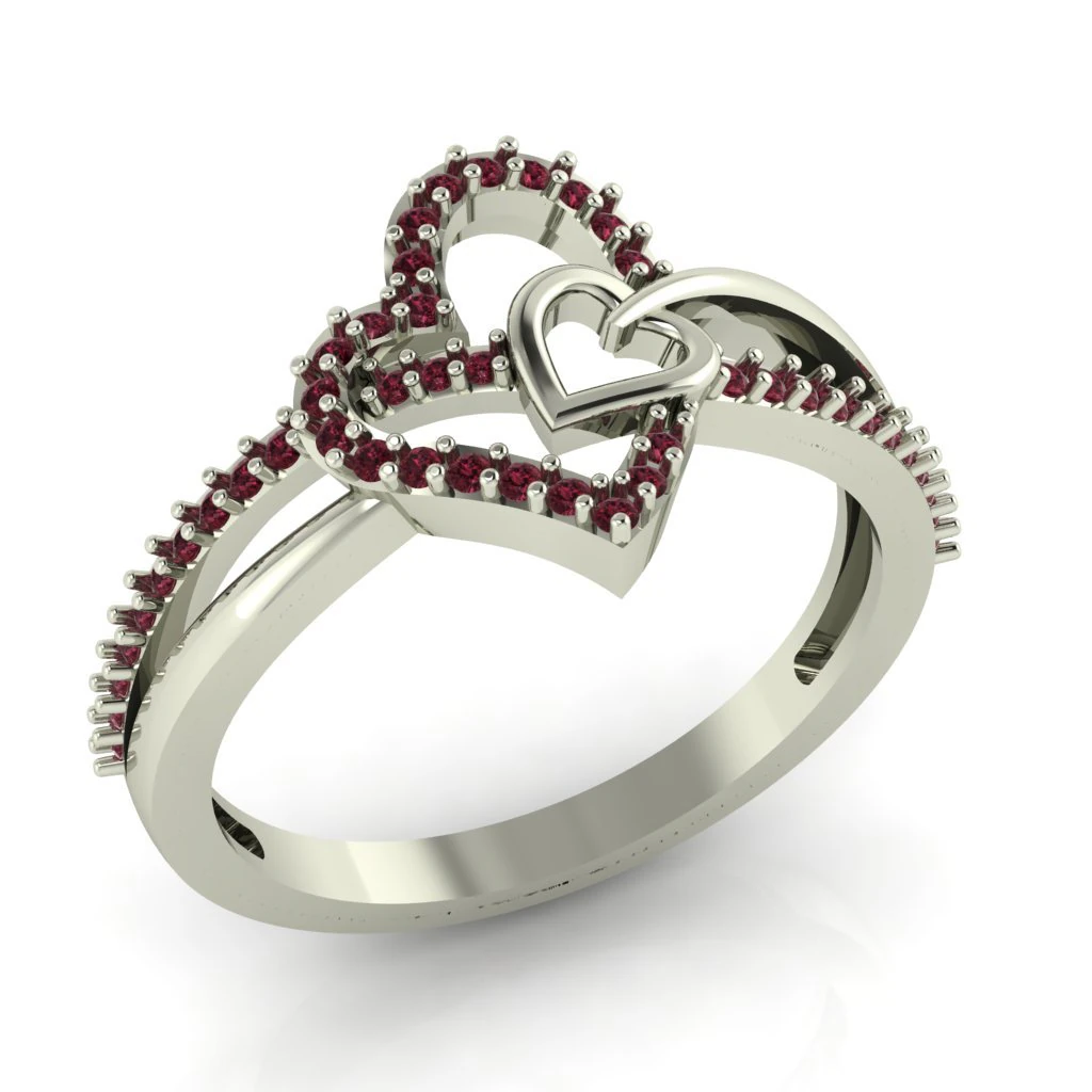 diamond ring for ladies 3D Print Model .c4d .max .obj .3ds .fbx .stl .blend
