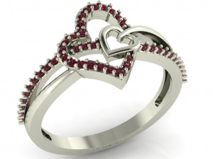 diamond ring for ladies Model do druku 3D