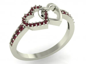 女士钻戒 3D 打印模型