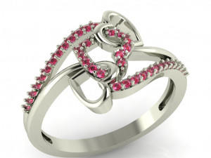 diamond ring for ladies Model do druku 3D