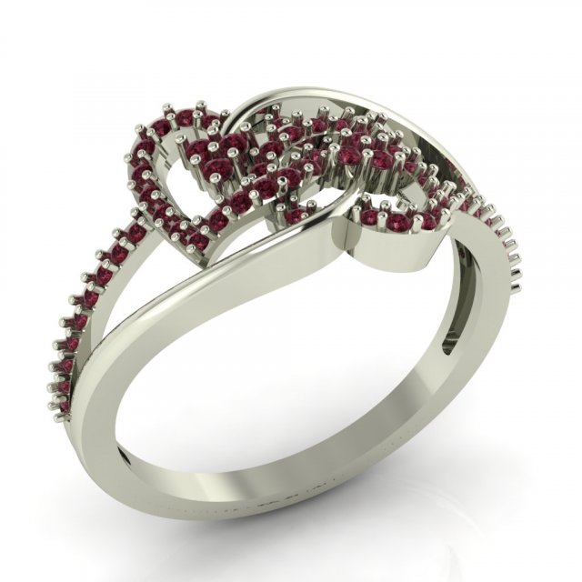 diamond ring for ladies 3D-printmodel .c4d .max .obj .3ds .fbx .stl .blend 