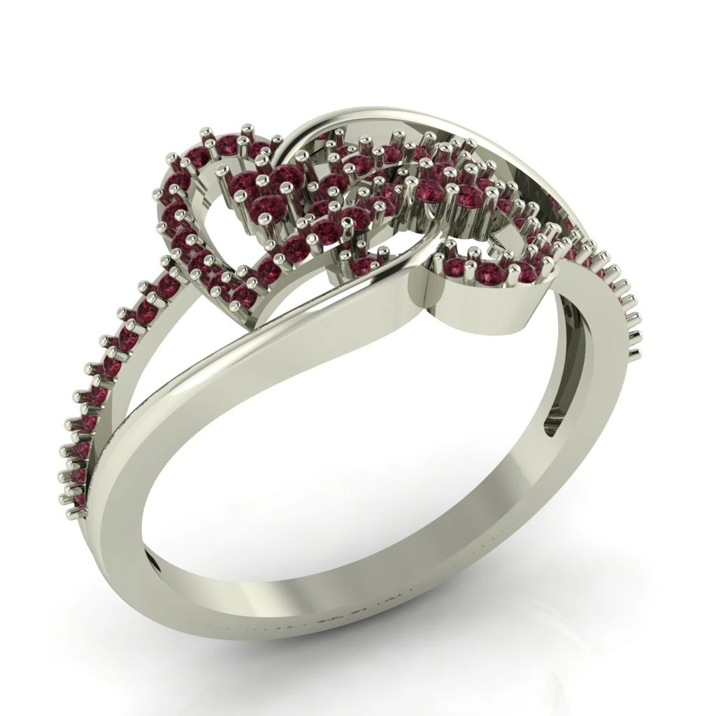 diamond ring for ladies 3D Print Model .c4d .max .obj .3ds .fbx .stl .blend