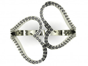 diamond ring for ladies 3D-printmodel