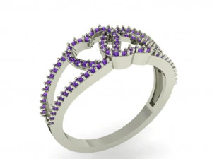 diamond ring for ladies 3D Print Model