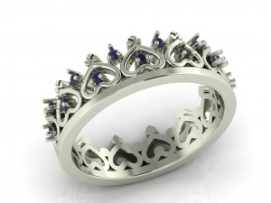 diamond ring for ladies Modelo de Impressão 3D