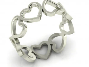 レディース用ダイヤモンドリング 3Dプリントモデル