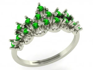 anel de diamante para senhoras Modelo de Impressão 3D