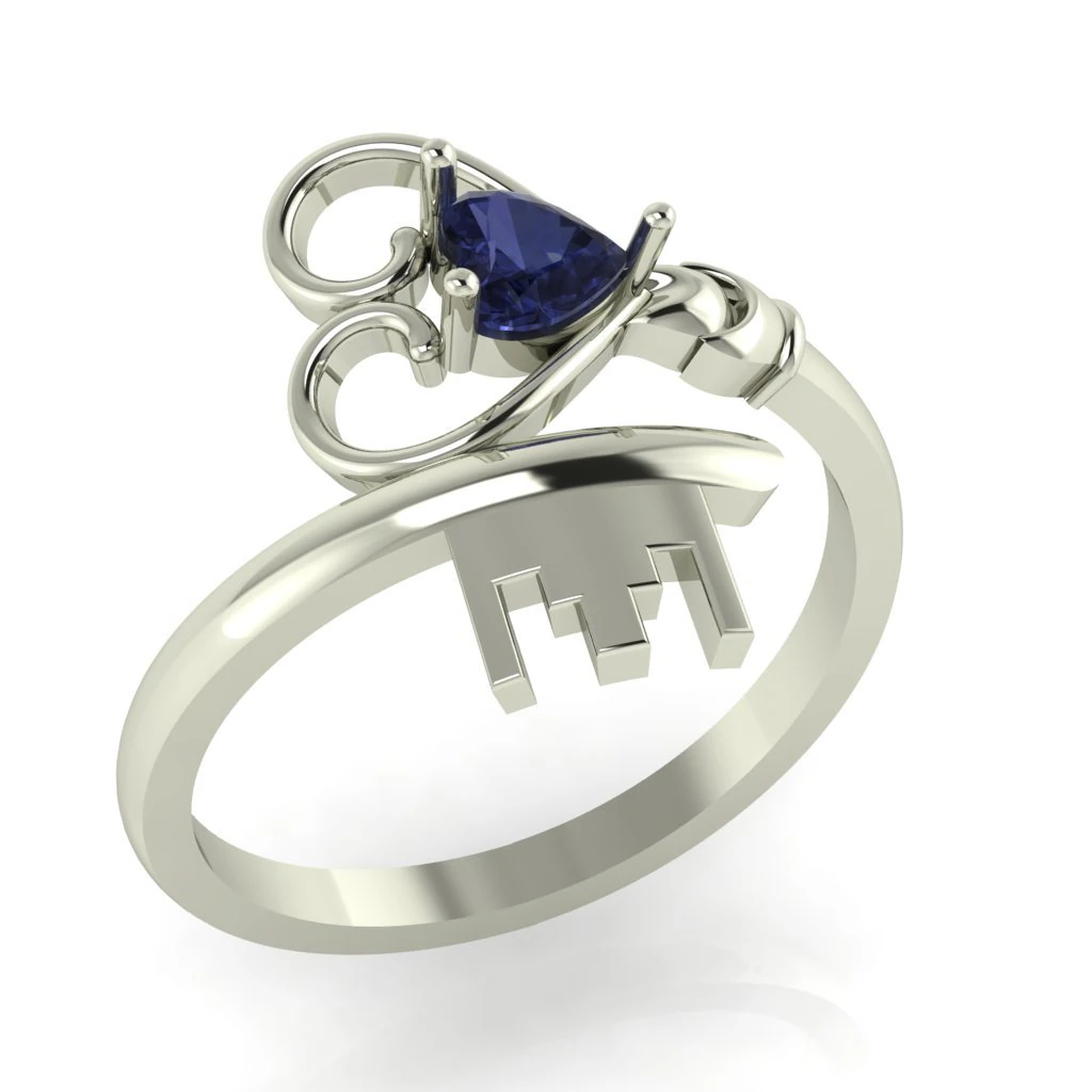 diamond ring for ladies 3D Print Model .c4d .max .obj .3ds .fbx .stl .blend 