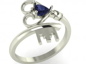 bayanlar i&ccedil;in pırlanta y&uuml;z&uuml;k 3D Baskı Modeli