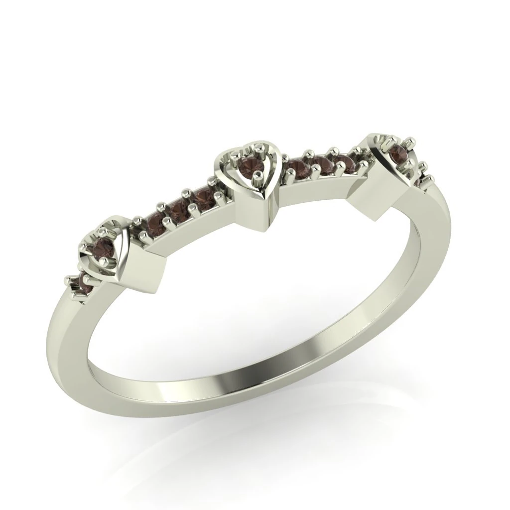 diamond ring for ladies 3D Print Model .c4d .max .obj .3ds .fbx .stl .blend