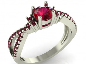 diamond ring for ladies 3D Baskı Modeli