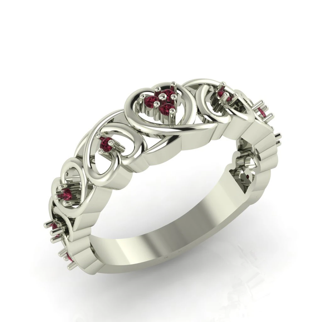 diamond ring for ladies 3D Print Model .c4d .max .obj .3ds .fbx .stl .blend 