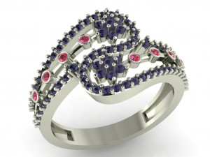 diamond ring for ladies Modèles 3D en vedette