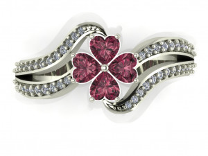 diamond ring for ladies 3D Baskı Modeli