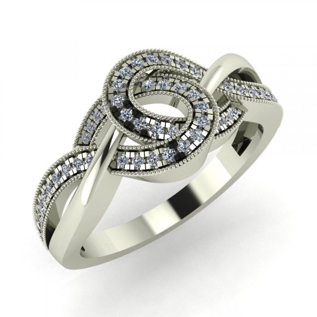 diamond ring for ladies Modelo de Impressão 3D .c4d .max .obj .3ds .fbx .stl .blend 