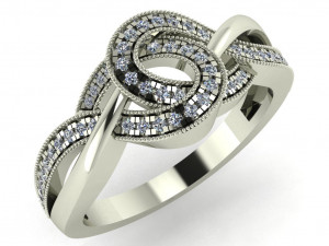 diamond ring for ladies 3D प्रिंट मॉडल