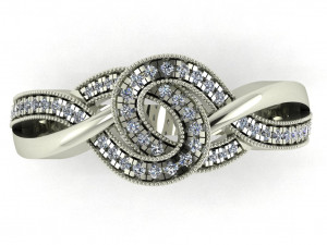 diamond ring for ladies Modelo de Impressão 3D