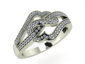 diamond ring for ladies 3D Print Model