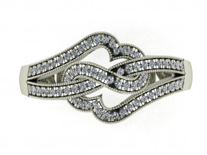diamond ring for ladies 3D Baskı Modeli
