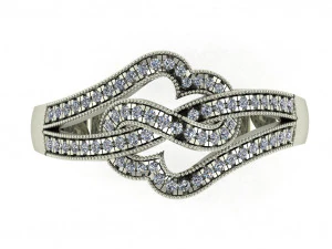 diamond ring for ladies 3D Print Model