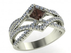 diamond ring for ladies Modèles 3D en vedette