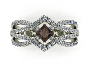 diamond ring for ladies 3D Print Model